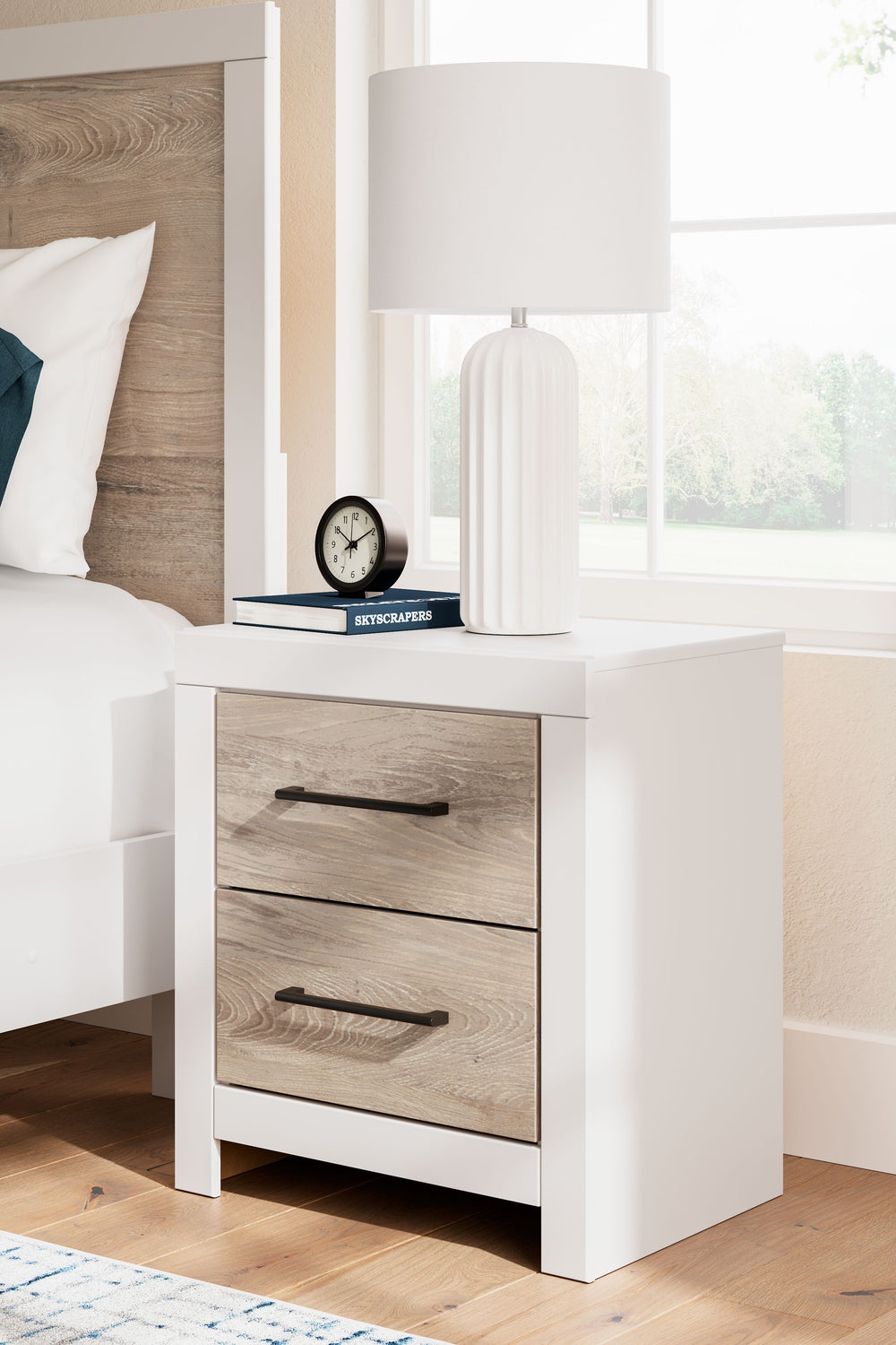 Charbitt - Two-tone - Two Drawer Night Stand