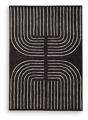 Eldonmore - Rug Black 5' x 7'