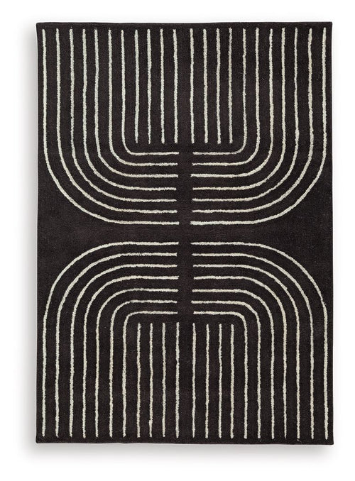 Eldonmore - Rug Black 5' x 7'
