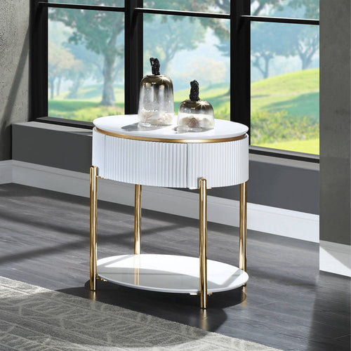 Daveigh - Table White End Tables