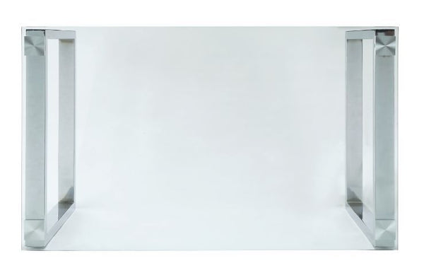 Abraham - Dining Table - Clear Glass Top & Chrome