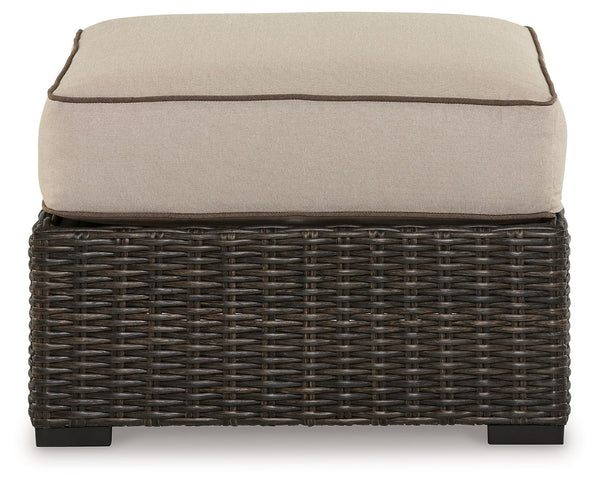 Coastline Bay - Brown - Ottoman With Cushion