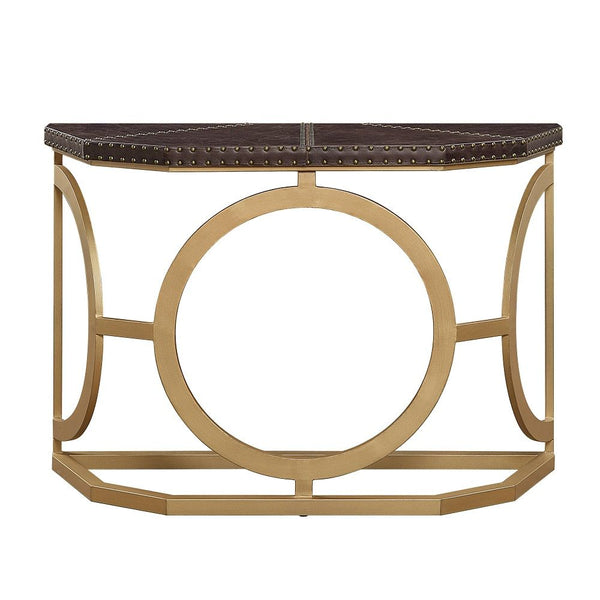 Solara - Console Table - Brown & Gold