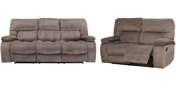 Chapman - Reclining Sofa Set Light Brown 2 Pc. Sofa, Loveseat