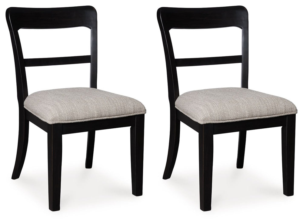 Greddinton - Upholstered Dining Side Chair (Set of 2) Black