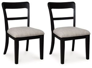 Greddinton - Upholstered Dining Side Chair (Set of 2) Black