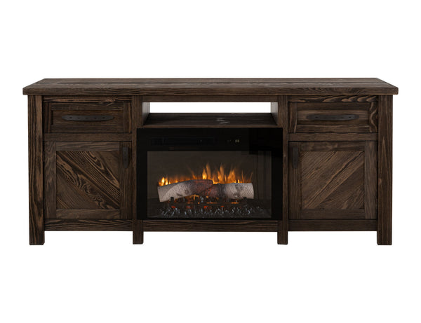Dutton - TV Stand For Electric Fireplace - Rookwood Brown