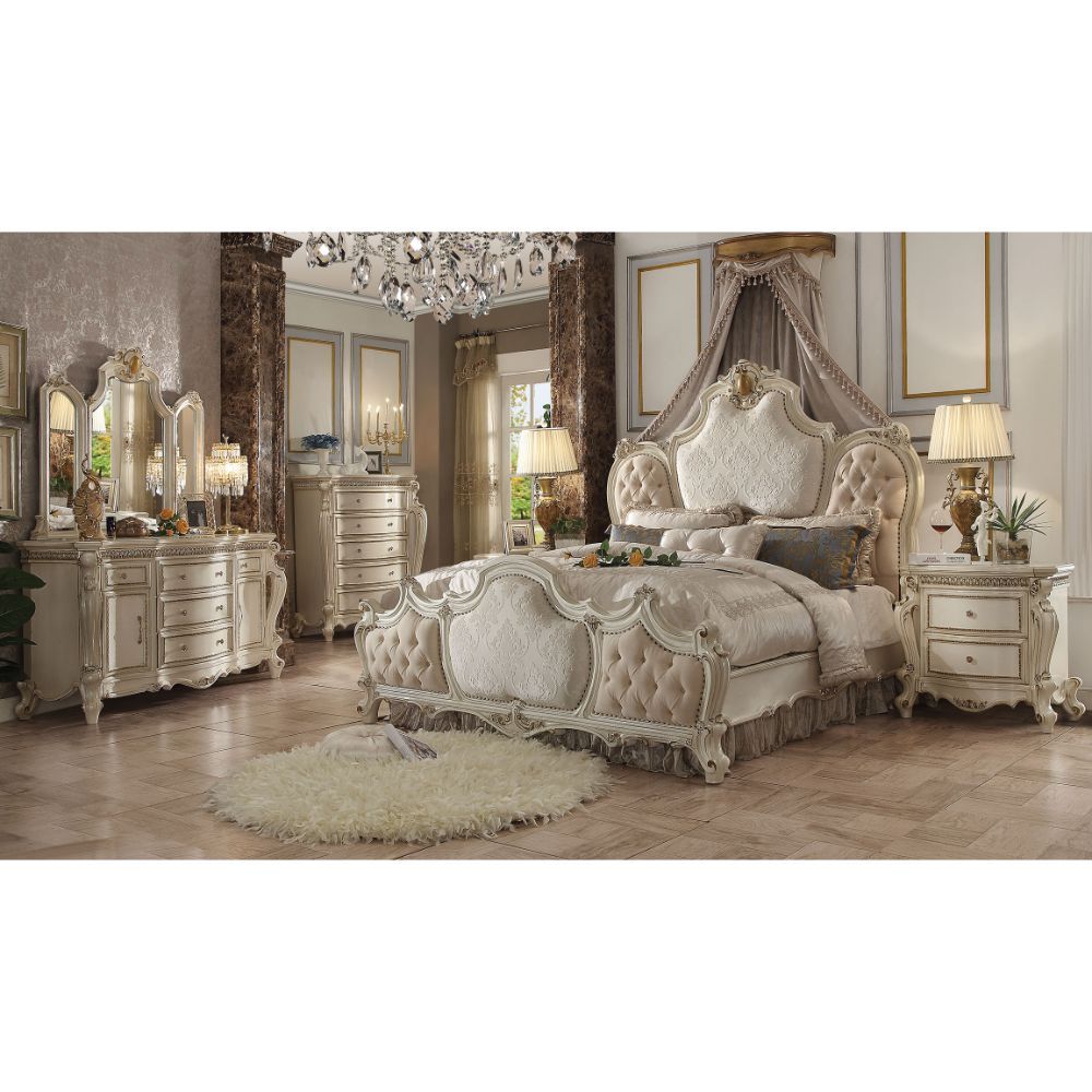 Picardy - Vintage - Bed Antique Pearl