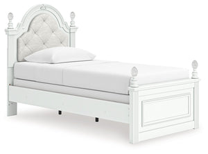 Kozlani - Upholstered Panel Bed White