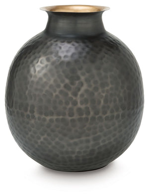 Woody - Vase Dark Gray 10"W x 10"D x 12"H