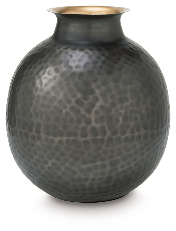 Woody - Vase Dark Gray 10"W x 10"D x 12"H