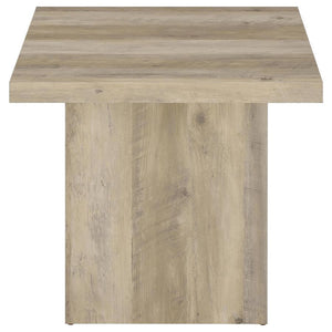 Devar - Square Coffee End Table Set - Distressed Pine