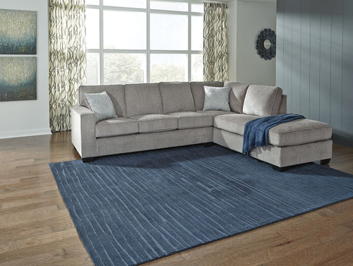 Altari - Sleeper Sectional Gray 2 Pc. Right Arm Facing Sofa Sleeper Sectional