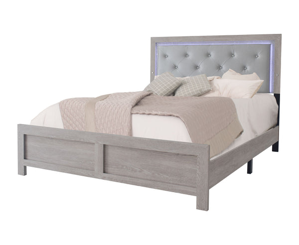 Jaylen - Queen Bed In One Box - Limed Oak