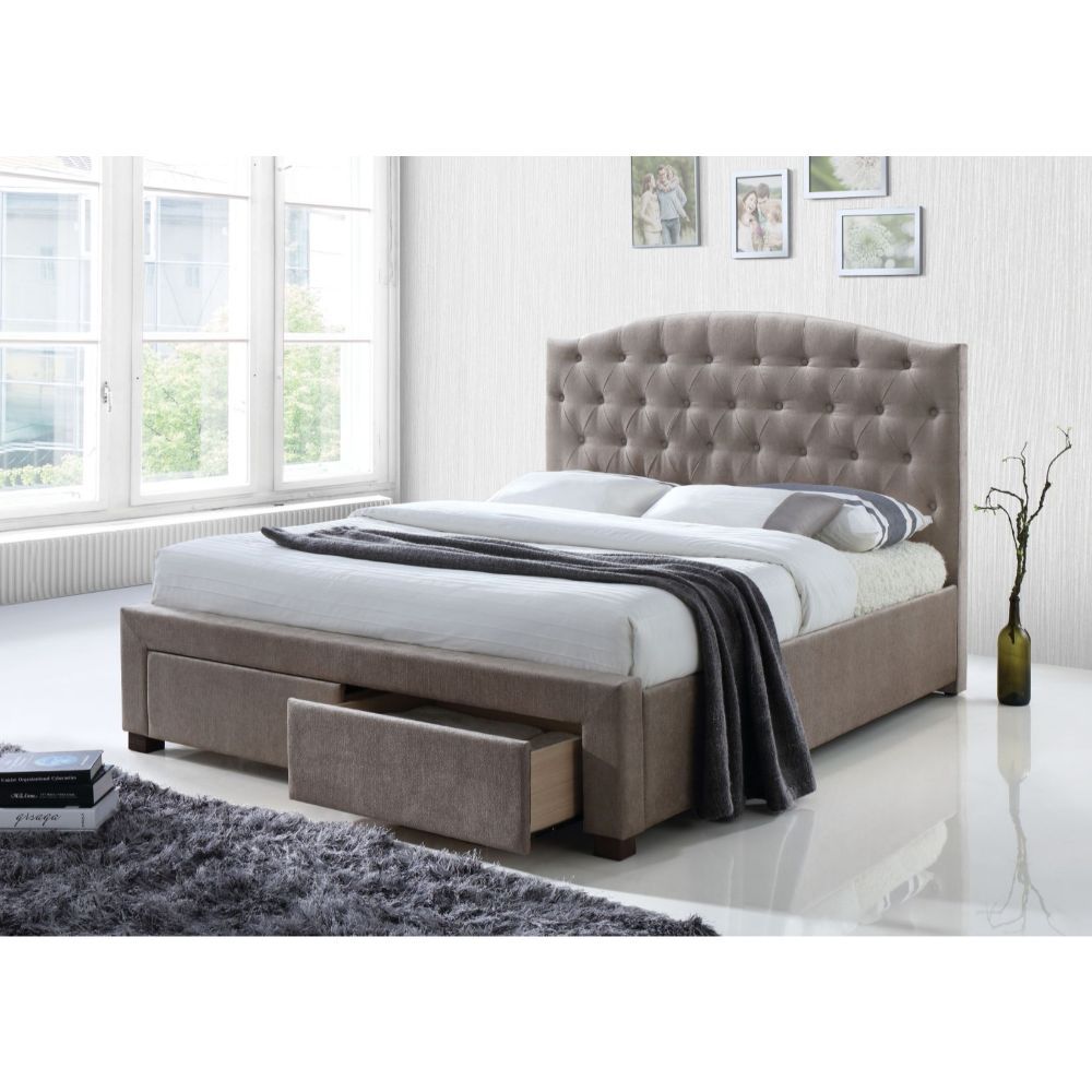Denise - Bed w/Storage Mink King