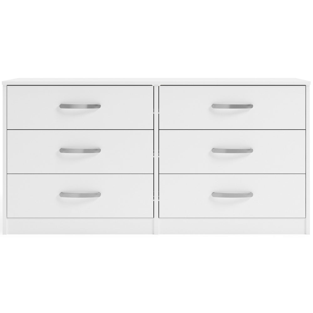 Flannia - White - Six Drawer Dresser - 29'' Height