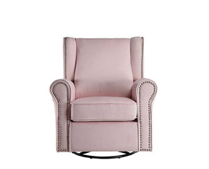 Tamaki - Swivel Chair - Pink Fabric