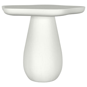 Perth - Side Table With Cloud-Shaped Top White 17"W x 16"D x 16"H