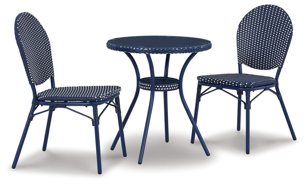 Odyssey Blue - Blue - Chairs w/Table Set (Set of 3)