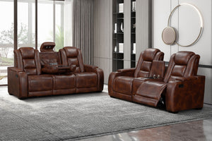 Chester - Reclining Sofa Set Dark Brown 2 Pc. Reclining Sofa, Loveseat