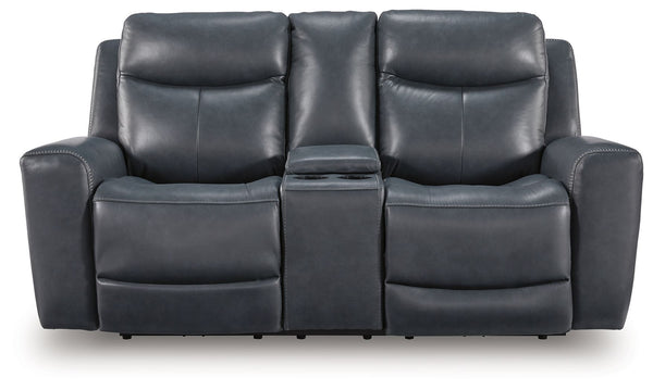 Next Move - Power Reclining Loveseat With Console / Adjustable Headrest