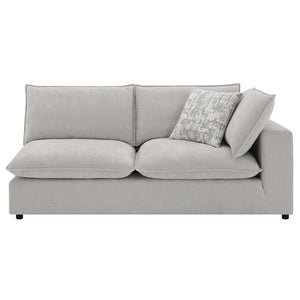 Marisa - Modular RF Loveseat With 2 Pillows - Beige Boucle