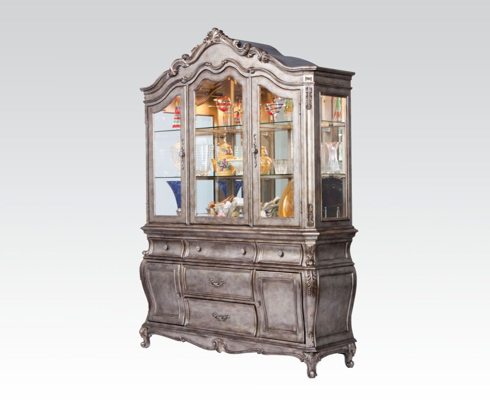 Chantelle - Hutch & Buffet Antique Platinum