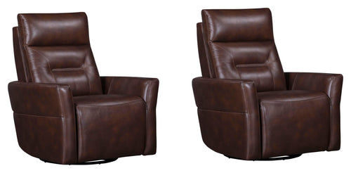 Remmington - Power Swivel Glider Recliner Auburn 2 Pieces