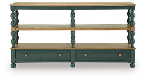 Finnworth - Console Sofa Table - Blue / Brown