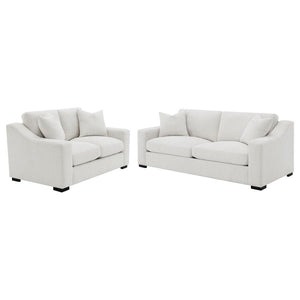 Ashlyn - Upholstered Track Arm Sofa Set Beige 2 Pc. Sofa, Loveseat