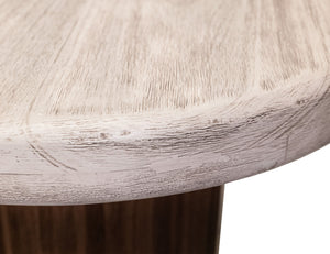 Sahara - End Table - Light Cream / Brown Caramel