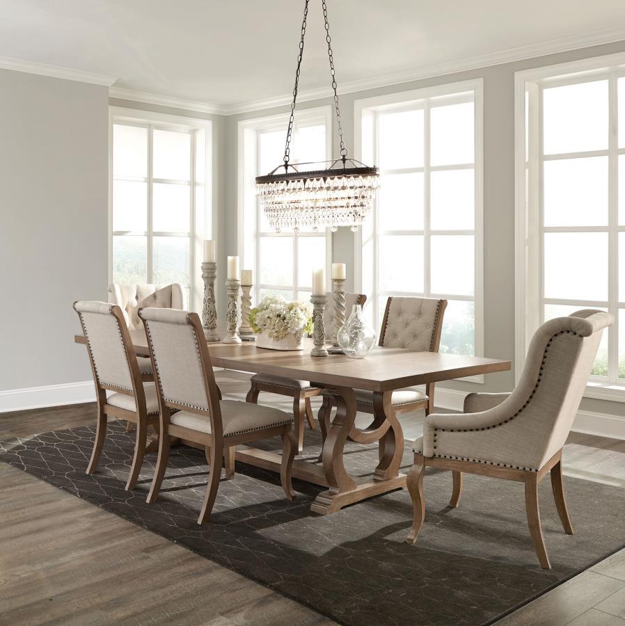 Brockway - Extension Leaf Dining Set Beige 5 Pc. Table, 4 Chairs