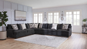 Lavernett - Sectional Dark Gray 4 Pc. Sectional