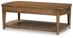 Burkbyer - Rectangular Table Light Brown Cocktail Tables