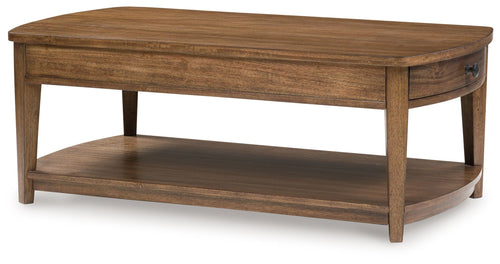 Burkbyer - Rectangular Table Light Brown Cocktail Tables
