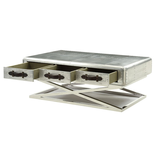 Brancaster - 51" Coffee Table - Aluminum