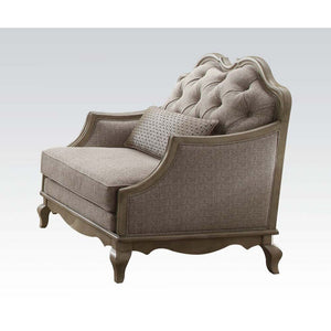 Chelmsford - Chair With Pillow - Beige Fabric & Antique Taupe