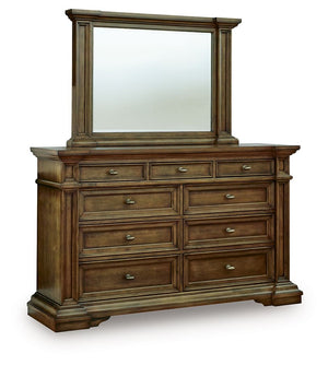 Frantanna - Dresser Dark Brown Dresser & Mirror