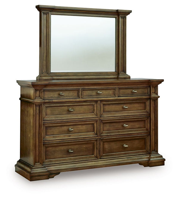Frantanna - Dresser Dark Brown Dresser & Mirror