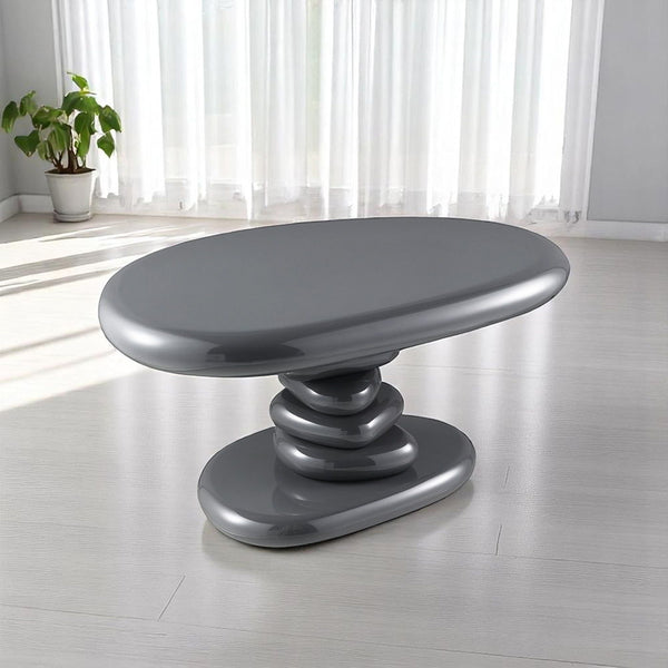 Charlene - Table Gray High Gloss 30"W x 21"D x 15H" End Tables