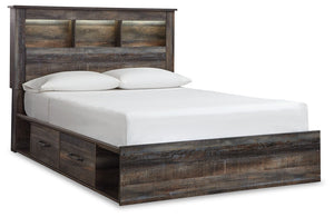 Drystan - Panel Bookcase Bed