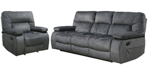 Chapman - Reclining Sofa Set Dark Gray 2 Pc. Sofa, Recliner