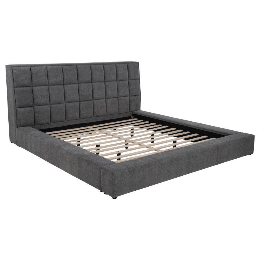 Dreux - Upholstered Panel Platform Bed Beige King