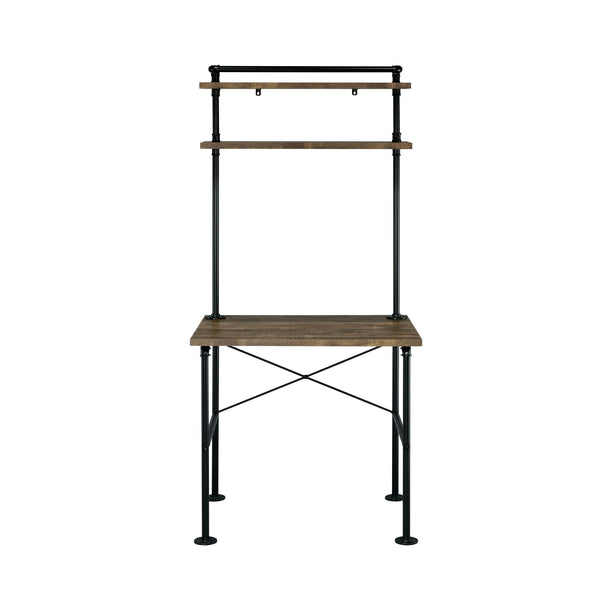 Ensata - Writing Desk - Rustic Oak & Black