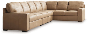 Bandon - Sectional Light Brown 4 Pc. Left Arm Facing Loveseat Sectional