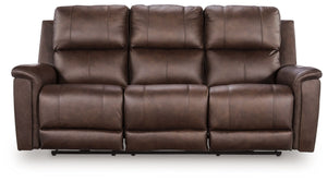 Bleckley - Power Reclining Sofa With Adjustable Headrest Dark Brown