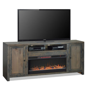 Joshua Creek - 83" Electric Fireplace TV Stand - Barnwood