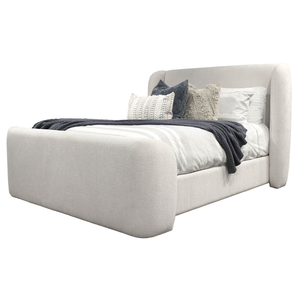 Shiloh - Wingback Upholstered Bed White