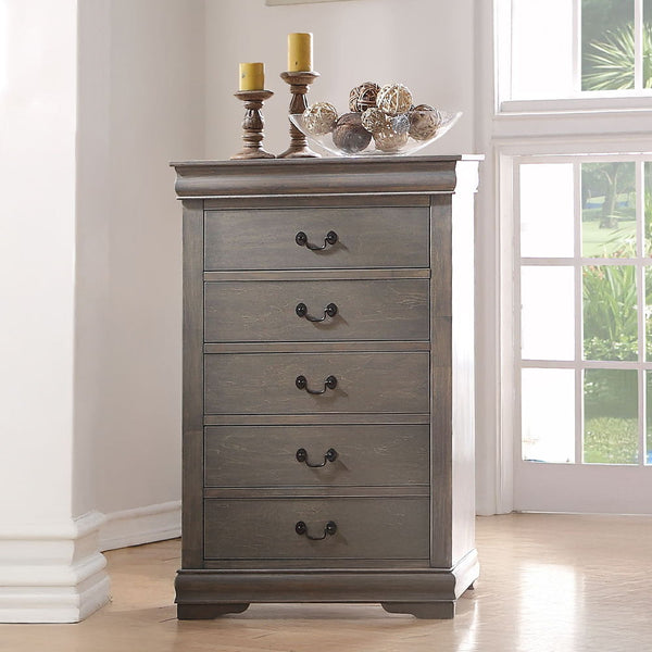 Louis Philippe - Chest Antique Gray
