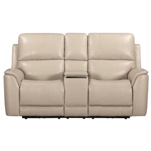 Easton - Zero Gravity Power Reclining Tilt Console Loveseat P3 - Steamboat Quartz